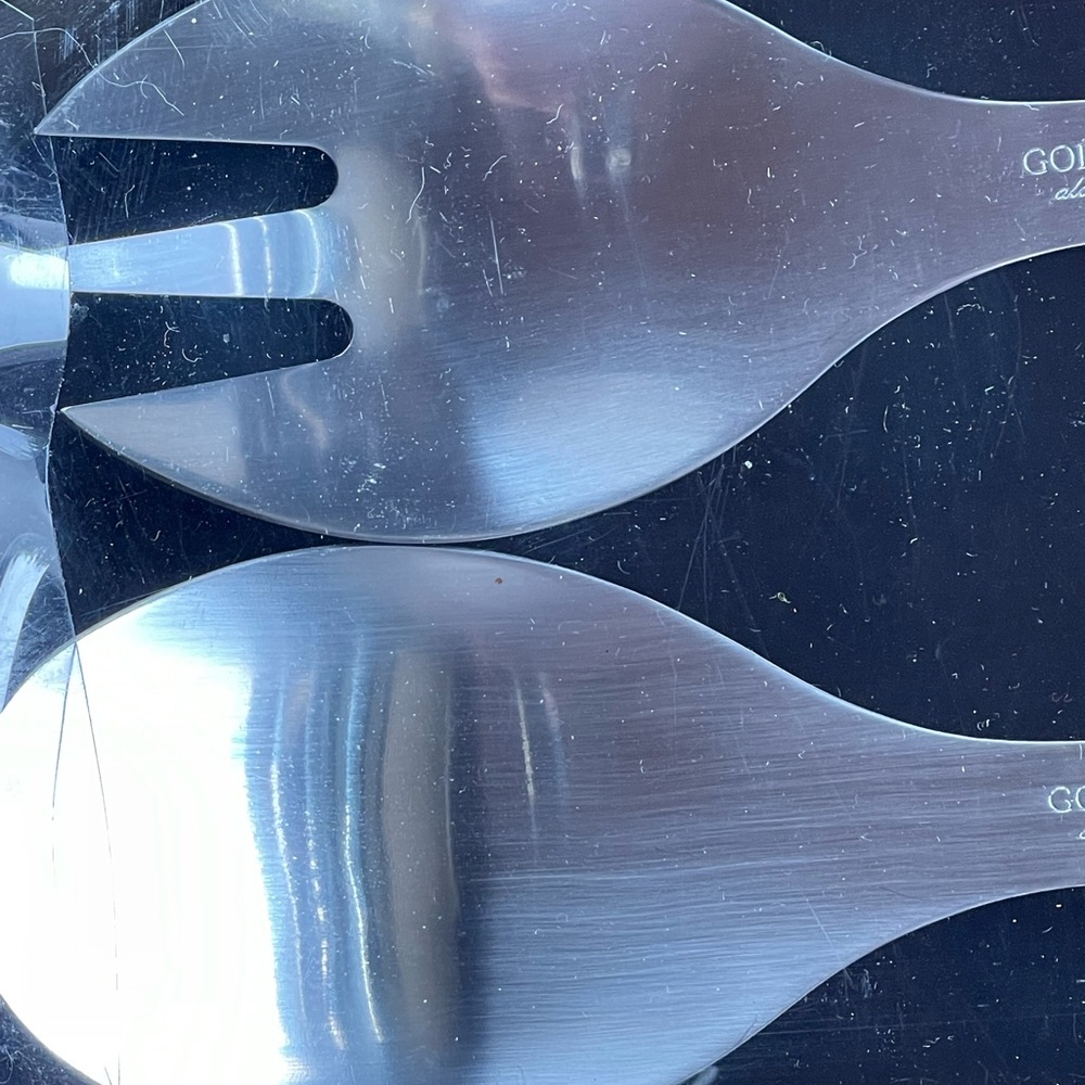 Salad serving set new in box, new/old stock - Picture 3 of 5